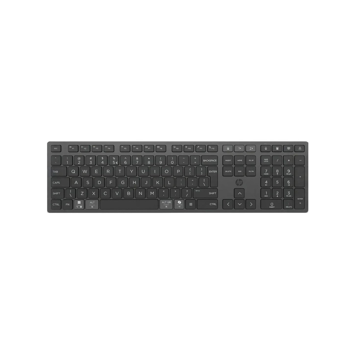 HP 725 Multi-Device Rechargeable Wireless Keyboard & Mouse Combo - Black - SKU: 9T5B0UT