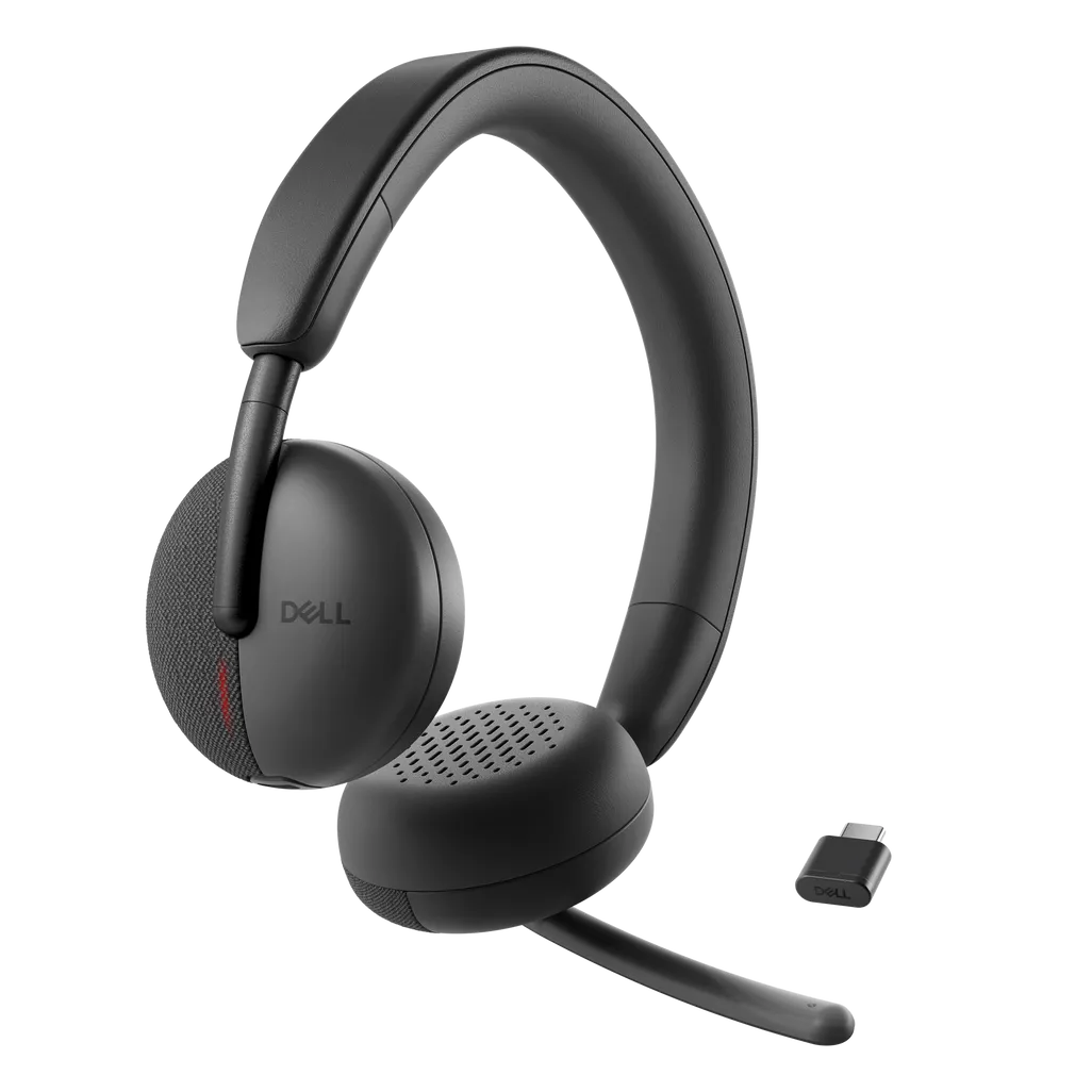 Dell Wireless Headset WL3024 Bluetooth USB-C On-Ear Headset with Noise-Cancelling Mic 520-BBDG