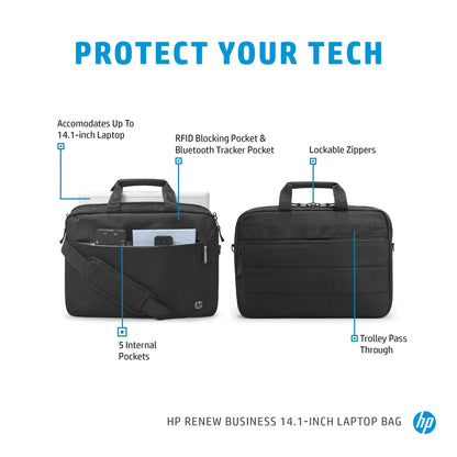 HP Renew Business 14.1" Laptop Bag – Black SKU:  3E5F9AA