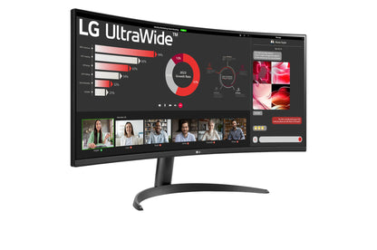 LG UltraWide 34" VA QHD Curved Monitor SKU: 34WR50QK-B.AFB