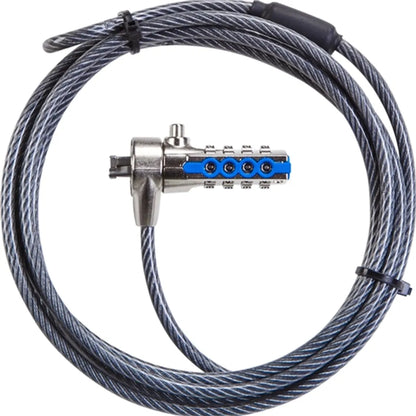 Targus DEFCON T-Lock Resettable Combination Cable Lock 2.1m with Security Base Plate - SKU:PA410E
