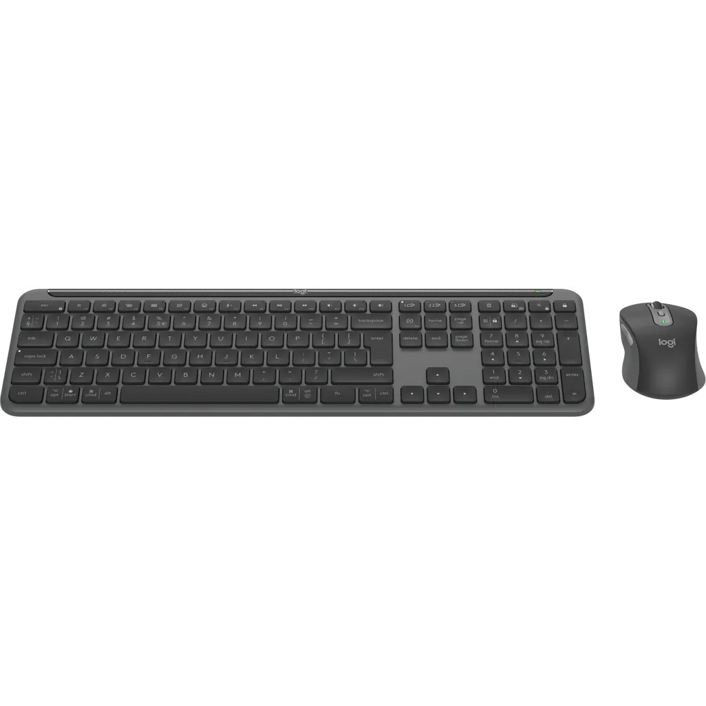 Logitech Signature Slim Combo MK950 Wireless Keyboard & Mouse Graphite - SKU:920-012490