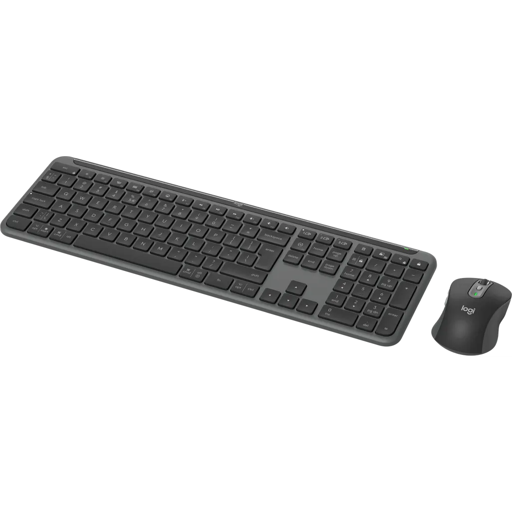 Logitech Signature Slim Combo MK950 Wireless Keyboard & Mouse Graphite - SKU:920-012490