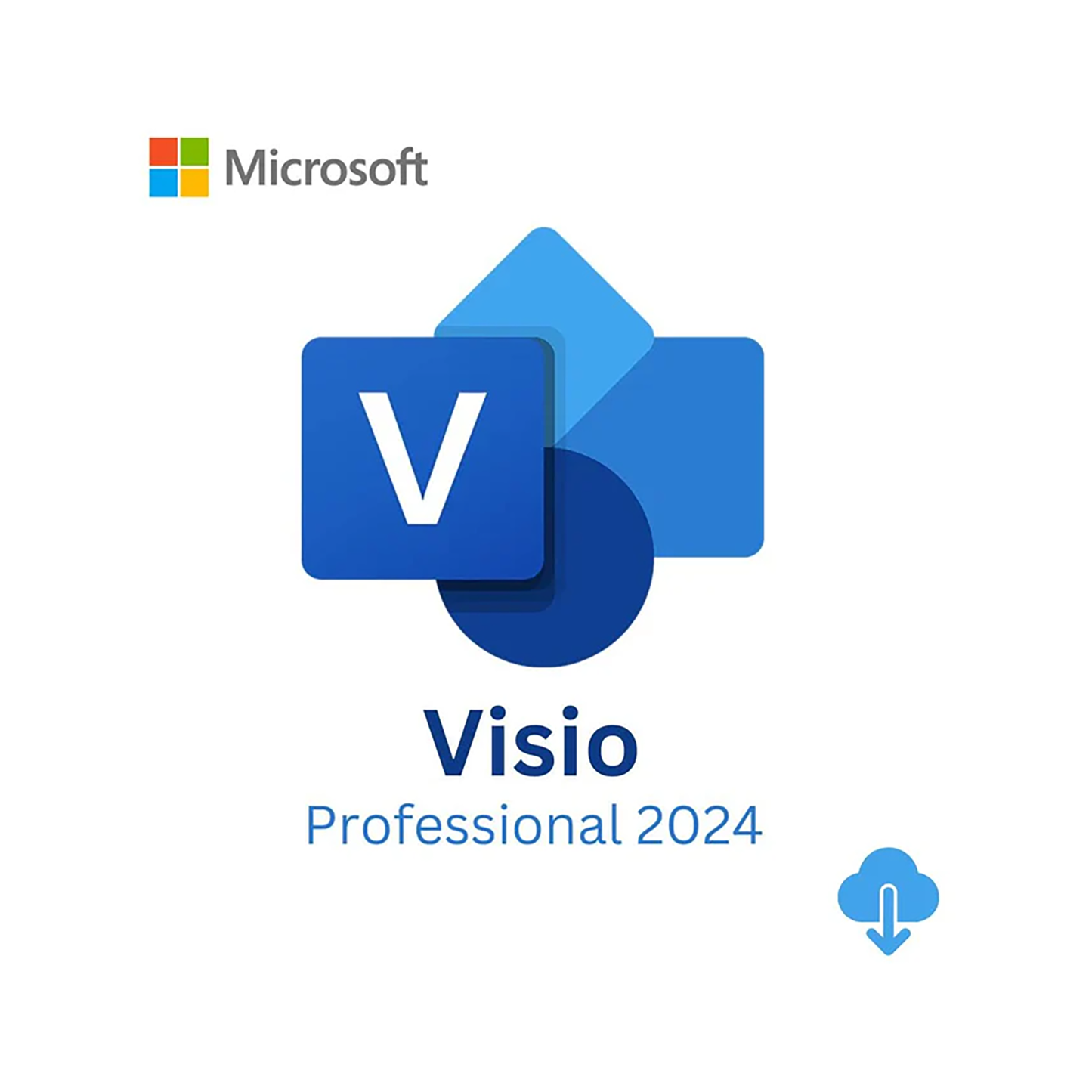 Microsoft Visio 2024 Professional (ESD Lifetime License) – One-Time Purchase | Digital Download - EP2-07111
