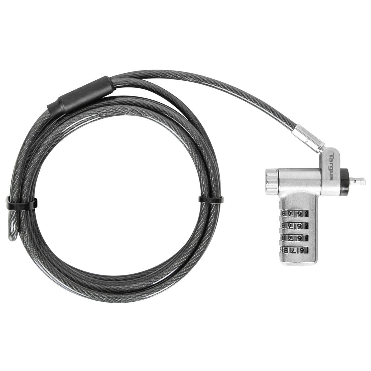 Targus DEFCON Ultimate Universal Laptop Lock, Resettable Combination, Wedge & Kensington Nano (SKU: ASP96RGLX)