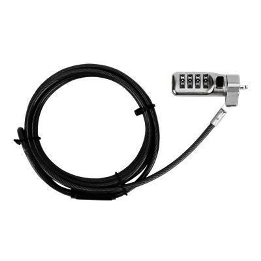 Targus DEFCON Compact Combination Cable Lock Nano – Laptop Security Lock, Black - SKU:ASP71GL