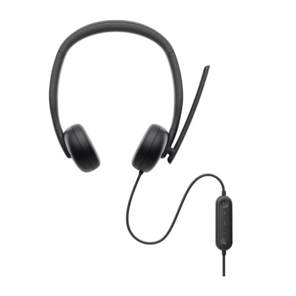 Dell Wired Headset WH3024 USB-C On-Ear Headset with AI Noise-Cancelling Mic 520-BBDH